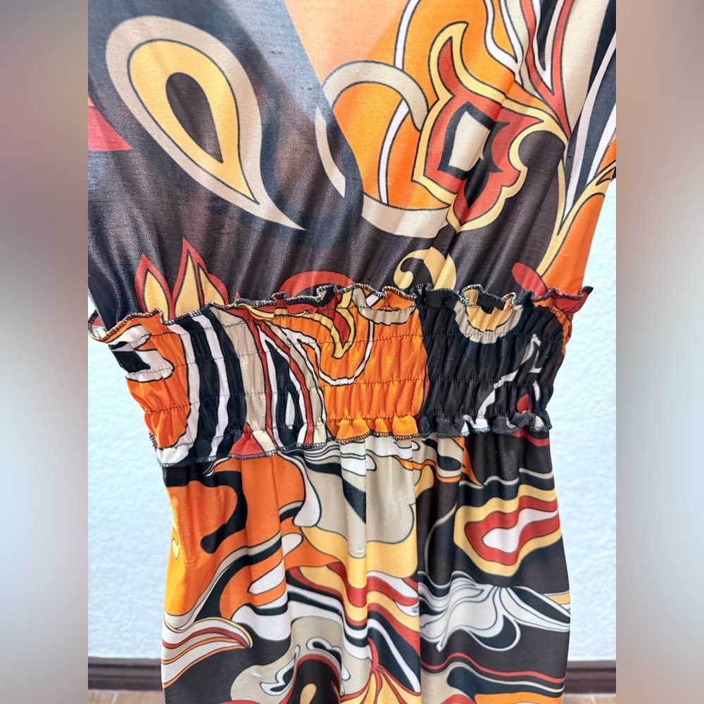 Colorful Abstract Print Dress - Picture 5 of 6